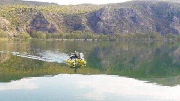 Mapping the aquatic vegetation of Kaiafas Lagoon, using a USV-based system